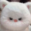 【Bingo】Đồ chơi nhồi bông, mèo trắng [45cm] mèo con dễ thương và mềm mại, búp bê gối, quà sinh nhật（0146）
