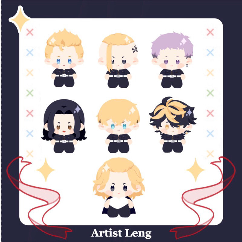 [Tokyo Revengers] GACHA mini standee  Tenjiku  Touman  Bonten