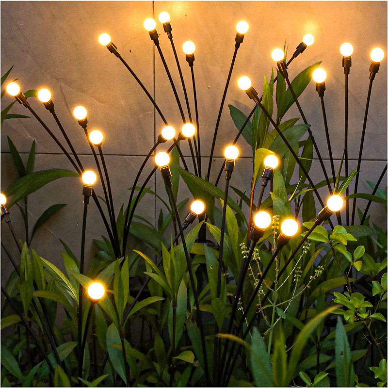 Đèn LED Đom Đóm Năng Lượng Mặt Trời Đèn Trang Trí Sân Vườn Ban Công Vườn Hoa Đèn Trang Trí Ngoài Trời