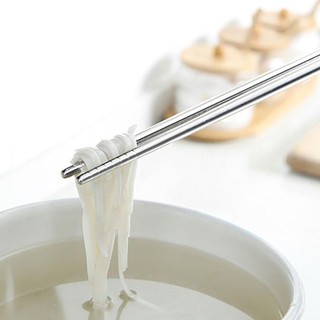 Đũa kéo dài ALMA1, Đũa Lẩu chống trượt chống bỏng, Dụng cụ nấu ăn Bộ đồ ăn bằng thép không gỉ Đũa chiên
