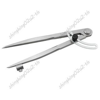 Công cụ Scribe chia cánh chính xác 8 Inch La bàn 200mm có giá đỡ bút chì cho hình học, gỗ, kim loại và da