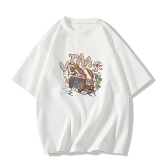 Áo Thun cotton Cổ Tròn Ngắn Tay Dáng Rộng Thời Trang Mùa Hè Cho Nữ