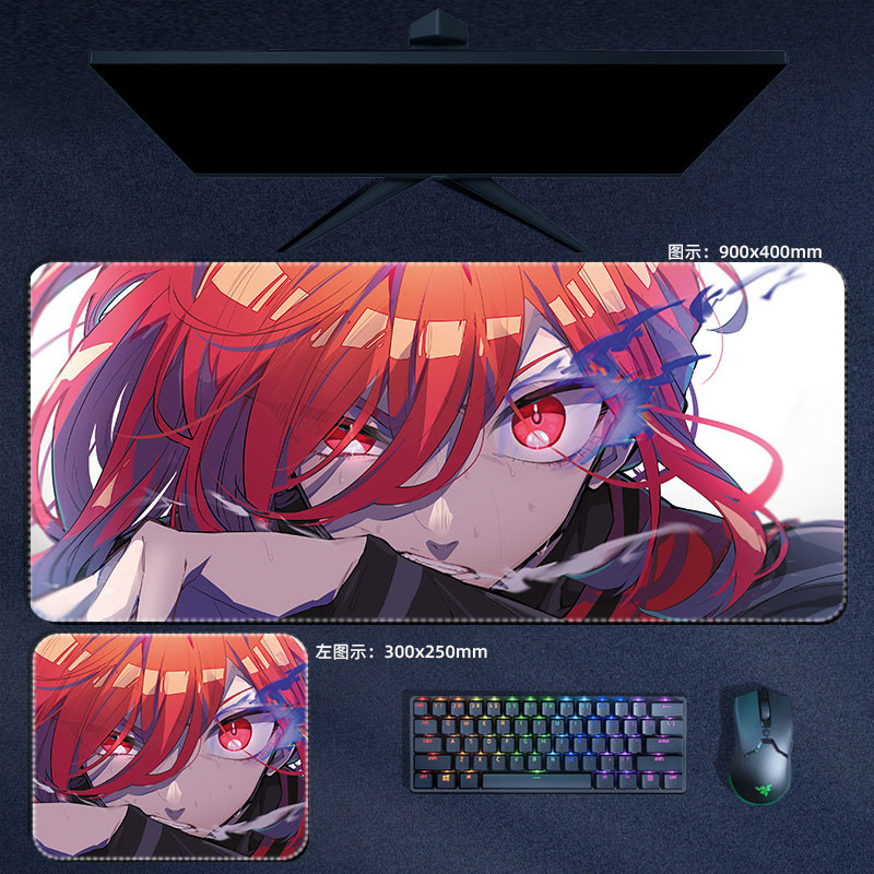 90x40cm Anime Blue Lock Game Miếng Lót Chuột Lớn Lsagi Yoichi Meguru Rin Mousepad Máy Tính Laptop Game Thủ Miếng Lót PC Phụ Kiện Chơi Game Thảm Để Bàn