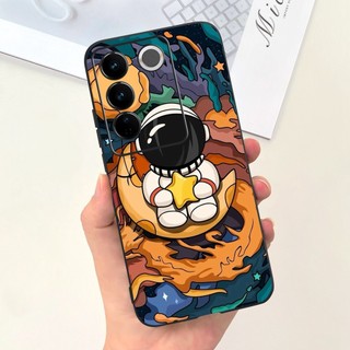 Vivo V27e V27 V27Pro Vỏ hoạt hình phi hành gia khủng long mèo dễ thương Vivo V27 Pro V 27 27 27e V2237 V2230 V2231 Vỏ điện thoại mềm Jelly Silicon