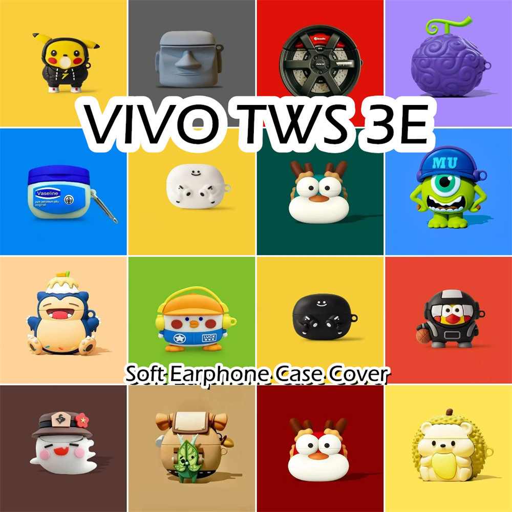 VIVO [Ngôi sao tương lai] Dành cho Vỏ VIVOTWS 3E Cool Tide Phim hoạt hình Vỏ tai nghe silicon mềm Vỏ bọc NO.2