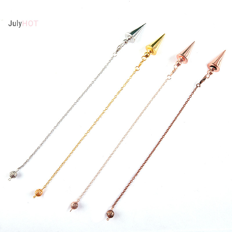 Julyhot Con lắc kim loại cho cổ tâm linh Pendulo Radiestesia Chữa bệnh Pendule Trang sức Massivedeals