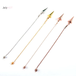 Julyhot Con lắc kim loại cho cổ tâm linh Pendulo Radiestesia Chữa bệnh Pendule Trang sức Massivedeals