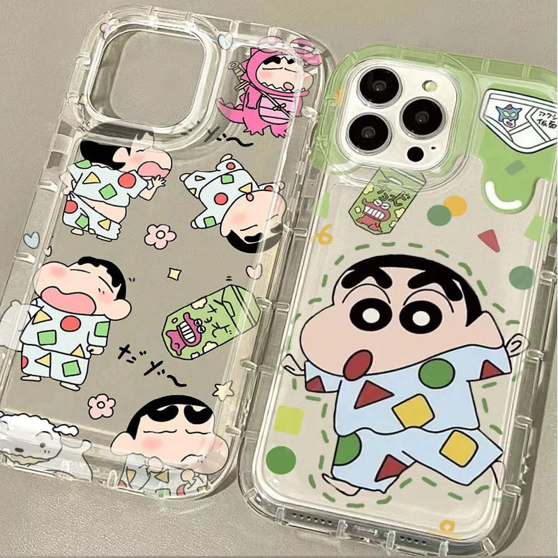 Ốp điện thoại Cho Samsung Galaxy S23 S24 Ultra S22 Plus S20 FE S21 S20 Note 20 Ultra C-Crayon S-ShinChan Ốp điện thoại In Trong Suốt