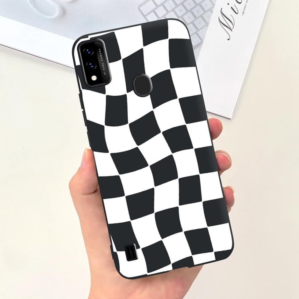 Ốp lưng ZTE Blade A51 2021 Vỏ silicon mềm chống sốc ZTE Blade A51 Ốp lưng dễ thương mát mẻ thời trang Hoa mèo Vỏ đen
