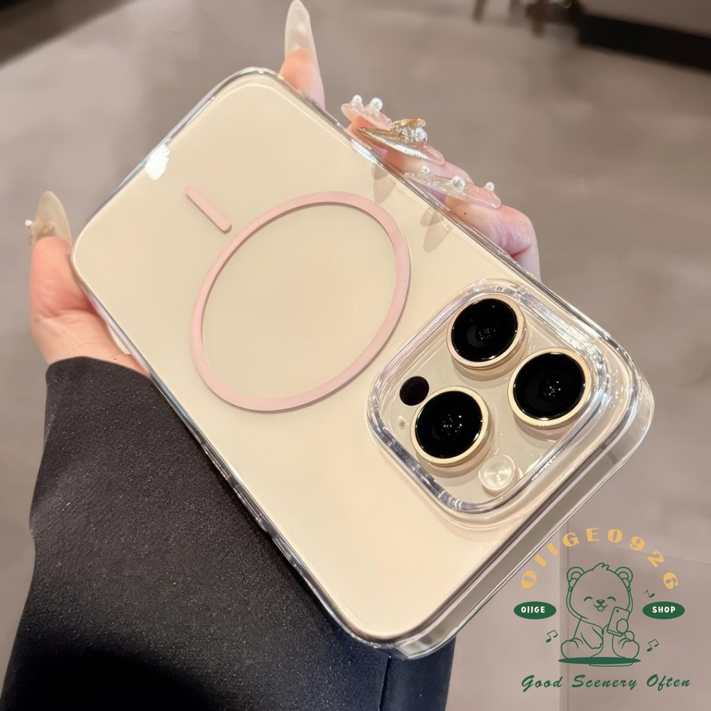 Ốp điện thoại từ tính siêu mỏng iphone16 Pro Max 15 14 13 12 11casing cho vỏ iPhone PC vỏ cứng chống sốc