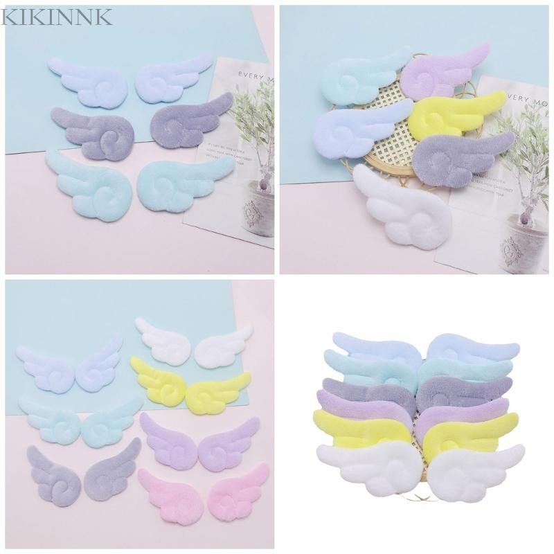 Kikin 10 Chiếc Cánh Thiên Thần Miếng Dán DIY Búp Bê Găng Tay Quần Áo Kẹp Tóc Đồ Dùng DIY