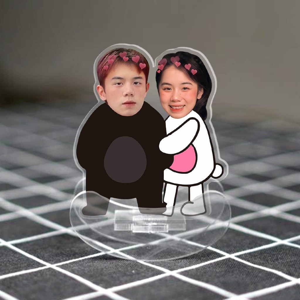 Standee lắc lư cặp đôi in theo yêu cầu 2 chibi đáng yêu- Quà Tặng Sango