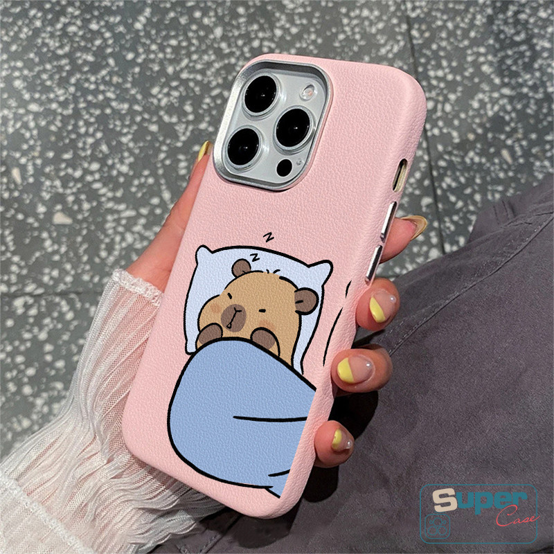 Dành Cho Oppo A38 A17 A3X A60 A3Pro A18 A3 A15 A54 A57 A5s A16 A74 A16s A3s A7 A52 A77 A76 A95 A96 A31 A53 A92 A78 A5 A9 A77s A58 A12 A17K Vỏ Mềm Họa Tiết Capybara Loopybara Dễ Thương