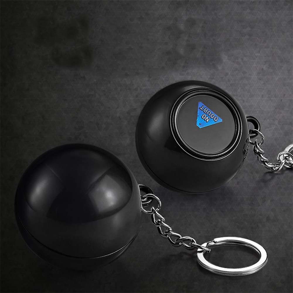 Keychain Black 8 Magic Prophet Ball Magic Props Hot Selling Toy 4.5CM