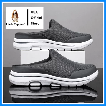Hush Puppies giày nam Giày đế bằng nam Hàn Quốc Scholl nam giày thể thao nam đi bộ giày thể thao cỡ lớn EU 45 46 47 48 giày trượt trên giày nam