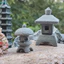 Đèn Lồng Trung Quốc Gazebo Retro Chùa Trang Trí Mô Hình Đá Thu Nhỏ Tượng Phụ Kiện Nhà [BK]