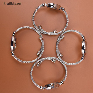 Trailblazer 1 chiếc vòng tay bạc đồng hồ nữ thời trang vòng tay thạch anh đồng hồ học sinh đồng hồ mới