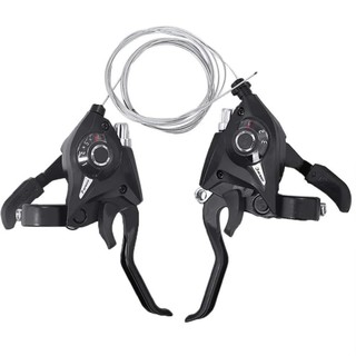 WEETW Xe Đạp Sang Số Đòn Bẩy, 3x7 21 Tốc Độ 3x8 24 Tốc Độ 21 Tốc Độ Xe Đạp Sang Số, Xe Đạp Kích Hoạt Cần Số Cần Số Phanh Đen Cần Số Xe Đạp Leo Núi Sang Số Bộ Phụ Kiện Xe Đạp
