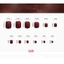 EBINLANDS 24 Chiếc Móng Chân Giả, Làm Móng Tay Đầu Vuông Đầu Vuông Móng Tay, Có Thể Tháo Rời Ngắn Full Cover Press on Nails