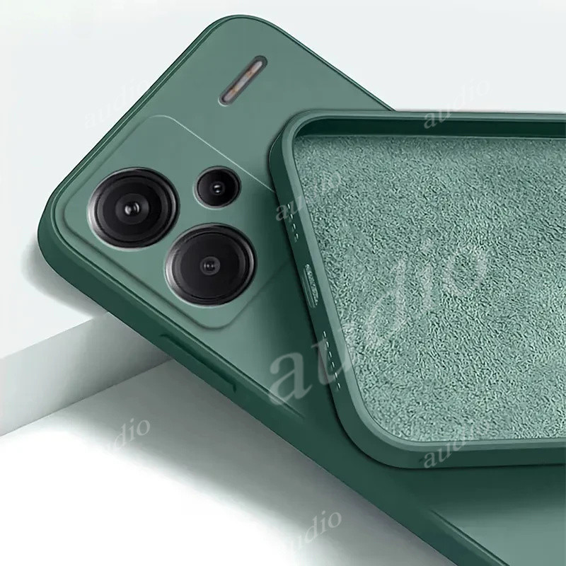 Dành Cho Redmi Note 13 Pro Plus Pro + Pro + 5G 2024 Ốp Lưng Silicon Lỏng Vuông Chính Hãng Cho Redmi Note13 Pro + Note13Pro + 5G Vỏ Chống Sốc Ốp lưng Silicon Lỏng TPU Chính Hãng