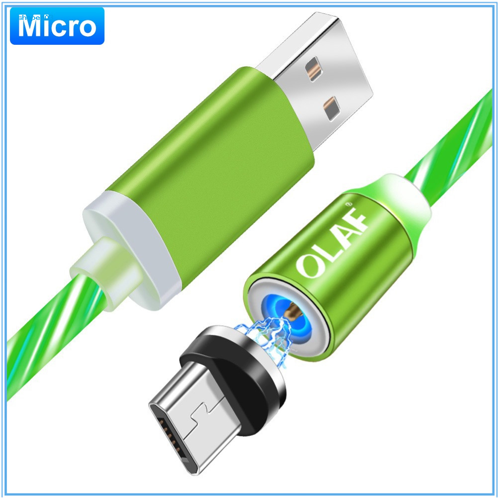 Ky Dây cáp sạc điện thoại từ tính di động OLAF Micro USB Type c