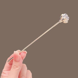 Trâm Cài Tóc hoa sen pha lê phong cách nữ cổ xưa mới Trung Quốc đơn giản hiện đại cao cấp cảm giác hoa