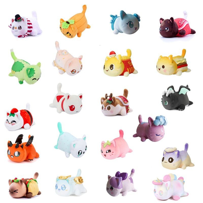 Gối Ôm Nhồi Bông Hình Mèo Aphmau/Bánh Mì/Bánh Sandwich/Bánh Mì/Thức Ăn Đáng Yêu Cho Trẻ Em