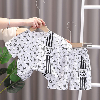 Set Đồ 2 Món Gồm Áo Tay Ngắn Và Quần Ngắn Thời Trang Dành Cho Trẻ Em 1-8 Tuổi