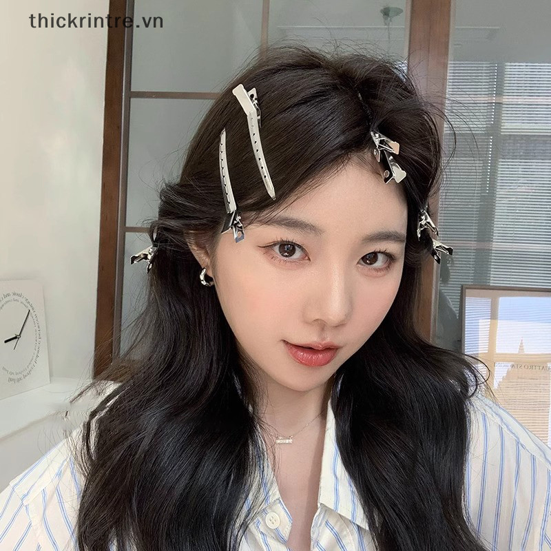 Thi 5 Chiếc Kim Loại Mỏ Vịt Kẹp Cá Sấu Xoăn Kẹp Tóc Barrettes Giữ Kiểu Tóc Lông Tơ Rễ Salon Cắt Tóc Mũ Bobby Pin VN