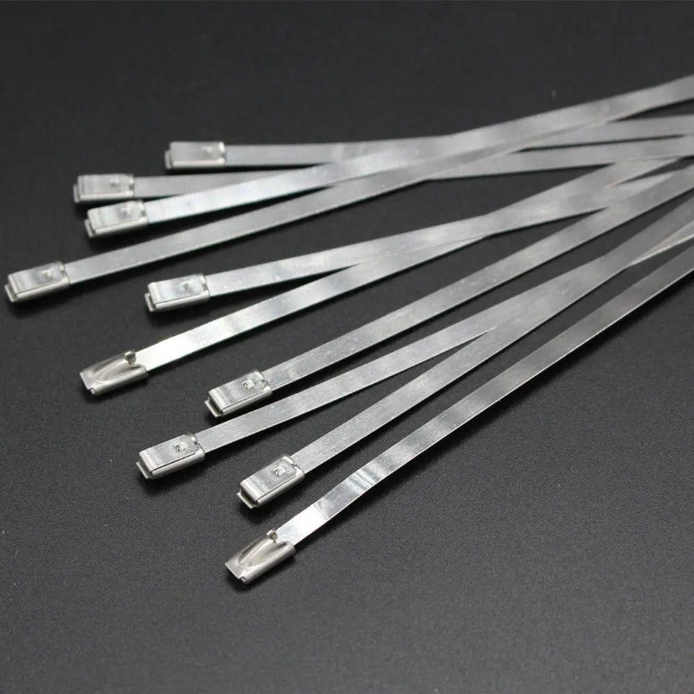 UMITY 20 Chiếc Dây Buộc Cáp Inox 304, Dây Buộc Khóa Kéo Cáp Hạng Nặng 4.6mm, Dây Buộc Khóa Kim Loại Đa Năng Bọc Ống Xả
