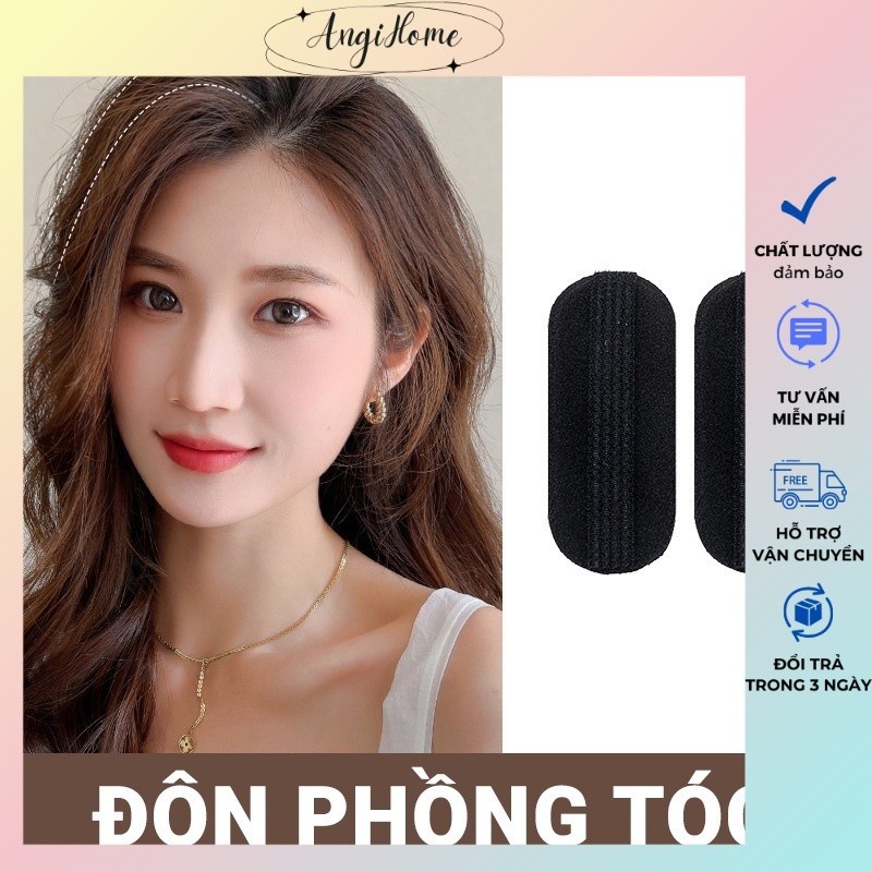 Độn phồng chân tóc  đệm tạo dày chân tóc phong cách Hàn Quốc ANGIHOME