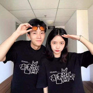 Áo thun ngắn tay nam nữ cotton áo cổ tròn phong cách mùa hè