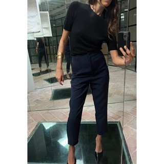 áo Zara made in Morocco dệt kim cộc tay basic nhiều màu trơn