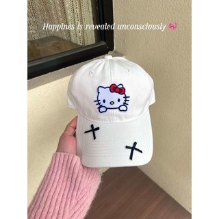 Mũ bóng chày kitty kitty kitty Nữ phiên bản Hàn Quốc Đơn giản Mũ thường ngày phù hợp