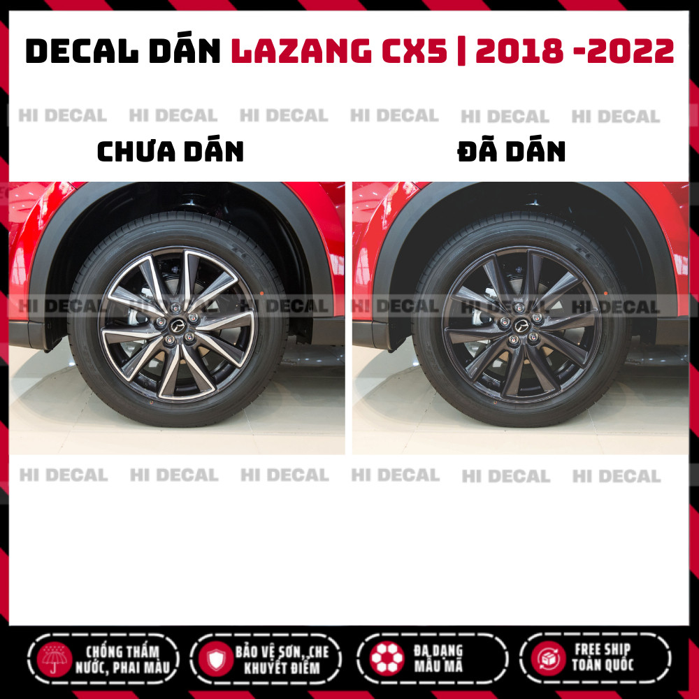 Tem dán mâm Cx5, Decal dán lazang Cx5 trang trí tạo điểm nhấn