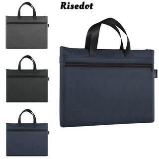 Risedot Túi đựng tài liệu A4 Thư mục tập tin vải chống nước văn phòng