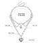 Unstop * Ngọc Trai Trái Tim Xương Đòn Dây Xích Nhiều Lớp Choker Với Mặt Dây Chuyền Tình Yêu Phụ Kiện Hợp Thời Trang