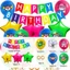 ST2 Siêu Cánh Chủ Đề Trẻ Em Sinh Nhật Trang Trí Biểu Ngữ Bánh topper Bóng Bay Bộ Cung Cấp TS2