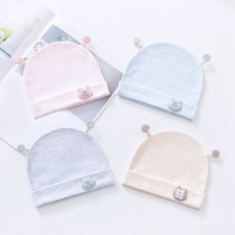 Dasbsug Mũ Bé Dễ Thương Sơ Sinh Bonnet Cotton Bệnh Viện Mũ Xuân Hè Mũ Điều Dưỡng