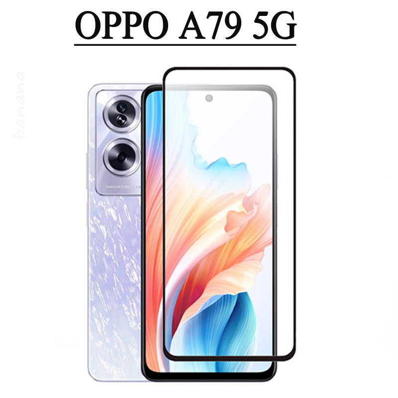 3 IN 1 OPPO A79 5G Tempered Glass Full Cover Film for OPPO A98 5G A78 A58 A38 A18 Camera Lens Glass Screen Protector and back film