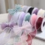Gạc đuôi cá GETVOW, Ruy băng gói cạnh màu trơn, Trang trí DIY Gift Wrap Gạc Ruy băng lụa Quà tặng