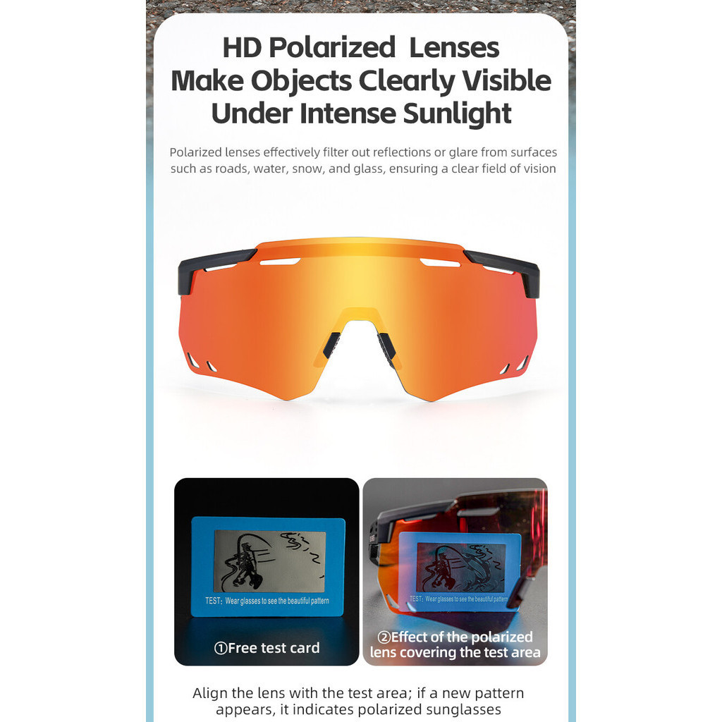ROCKBROS Kính Đi Xe Đạp Chống Nắng UV 400, Photochromic, Phù Hợp Cho Thể Thao Ngoài Trời