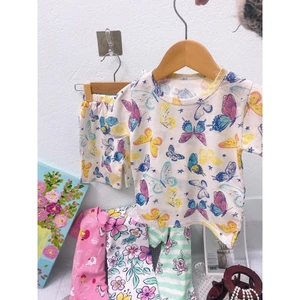 combo 4 bộ cotton he cho bé gái cực xinh,