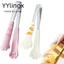 YYlingx Kẹp Thực Phẩm, Tiện Ích Nhà Bếp Kẹp Bữa Ăn Bằng Thép Không Gỉ, Kẹp Nướng Bánh Sandwich Dễ Thương Hình Mèo Thịt Nướng Lưỡi