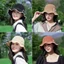 Mũ xô EBINLANDS, Mũ chậu nơ vành rộng, Tấm che nắng chất lượng cao Mũ ngư dân thoáng khí mùa hè