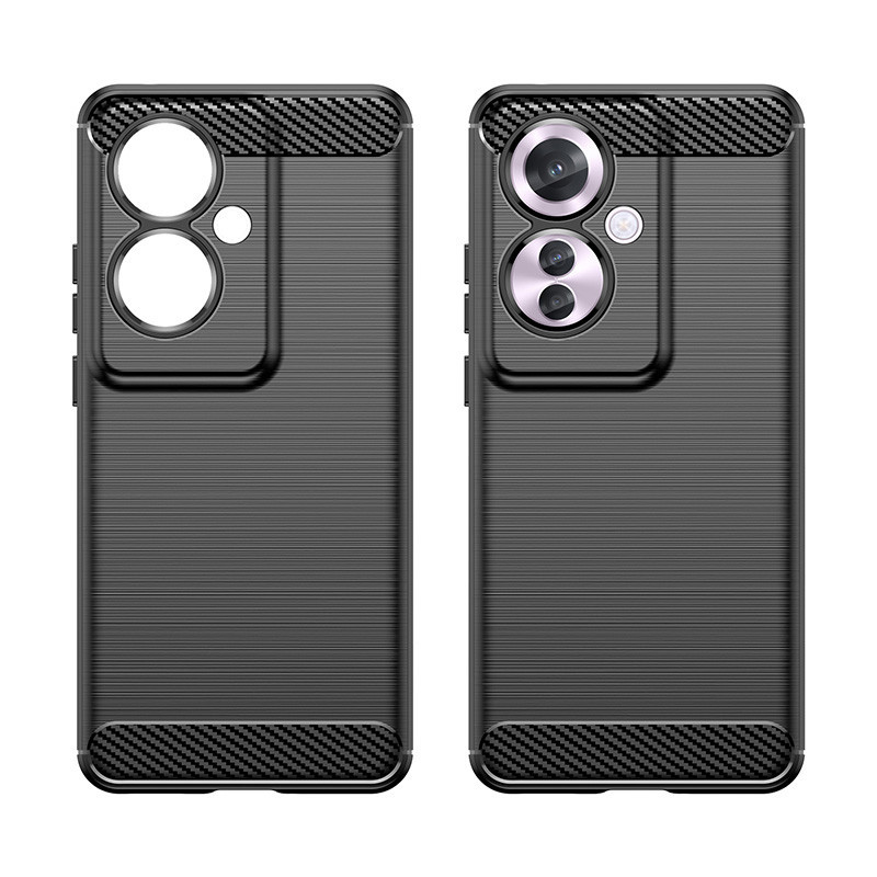 Ốp điện thoại TPU mềm chống sốc họa tiết chải siêu mỏng cho OPPO Reno 11 F 5G