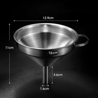 Phễu Inox ALMA1, có Bộ Lọc Có Thể Tháo Rời Gia Vị Lọc Dầu Ăn Lọc Phễu, Hộp Đựng Chất Lỏng Miệng Rộng Rỉ Dụng Cụ Lọc Tràn Dầu Để Đóng Hộp