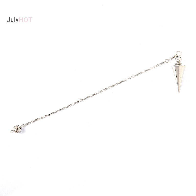 Julyhot Con lắc kim loại cho cổ tâm linh Pendulo Radiestesia Chữa bệnh Pendule Trang sức Massivedeals