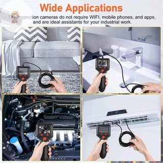Twe 2.4 '' Màn hình IPS Camera nội soi công nghiệp HD1080P 2 mét Ống cáp kiểm tra cống thoát nước Borescope IP68 Đèn LED chống nước 2600mAh VN