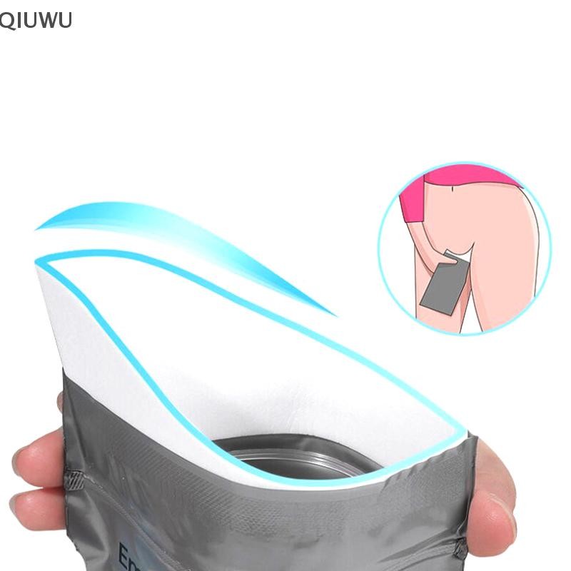 Túi đựng nước tiểu khẩn cấp ngoài trời QIUWU 700ml Túi đựng nước tiểu dễ dàng mang theo Túi du lịch Mini di động cho bé nữ Túi nôn.
